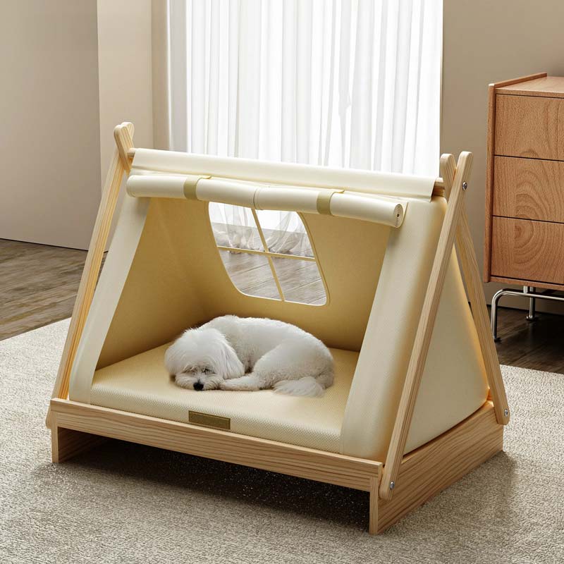 Wooden Tent Pet House