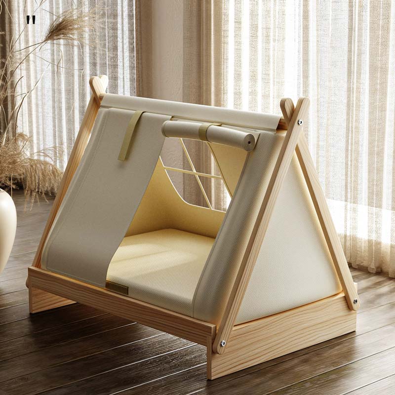 Wooden Tent Pet House