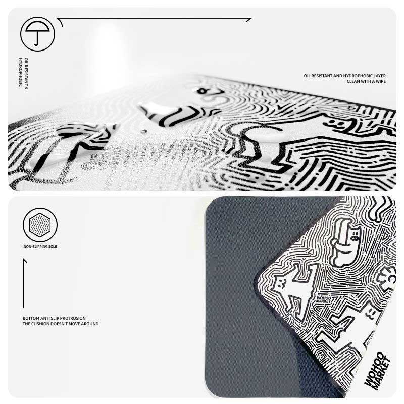 Monochrome Graffiti Placemat