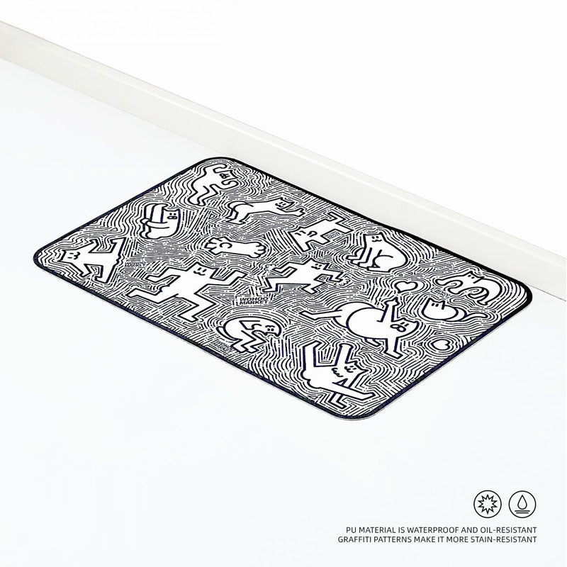 Monochrome Graffiti Placemat