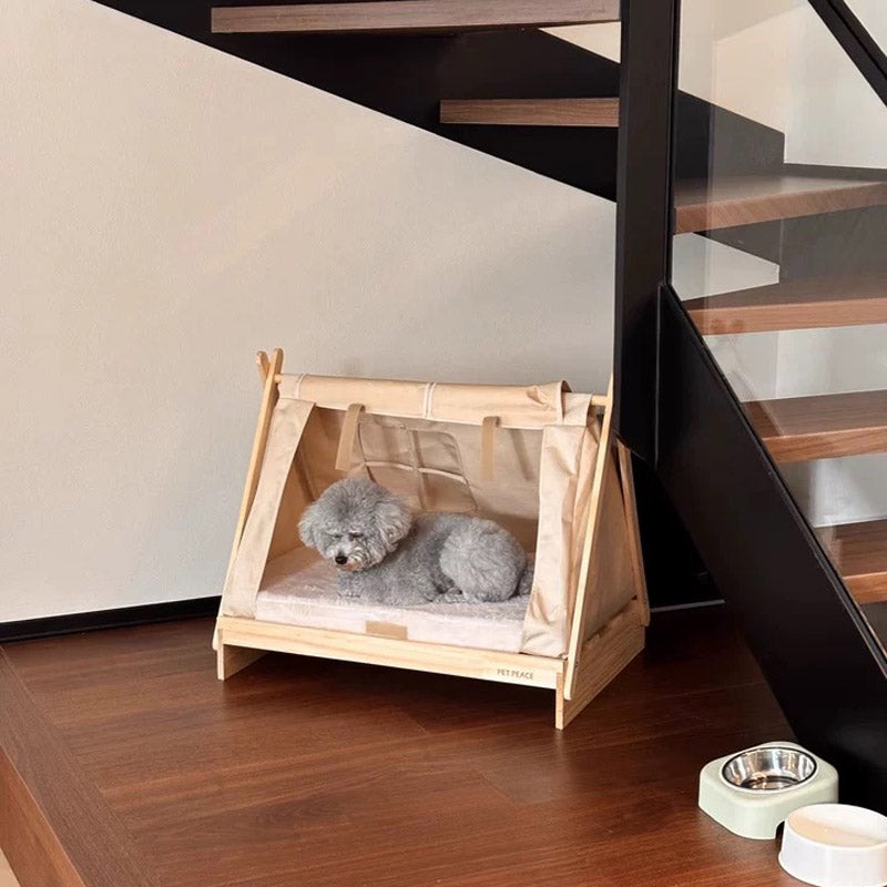 Wooden Tent Pet House