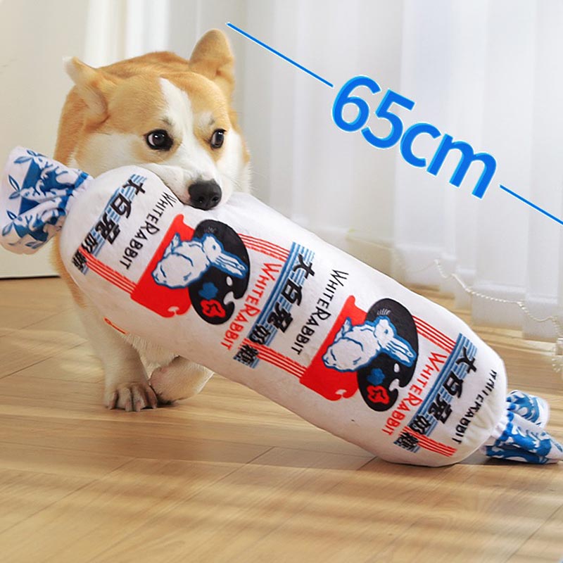 White Rabbit Sweet Plush Dog Toy