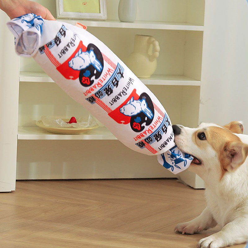 White Rabbit Sweet Plush Dog Toy