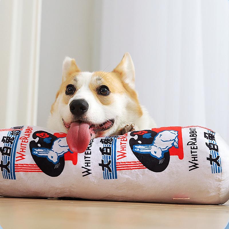 White Rabbit Sweet Plush Dog Toy