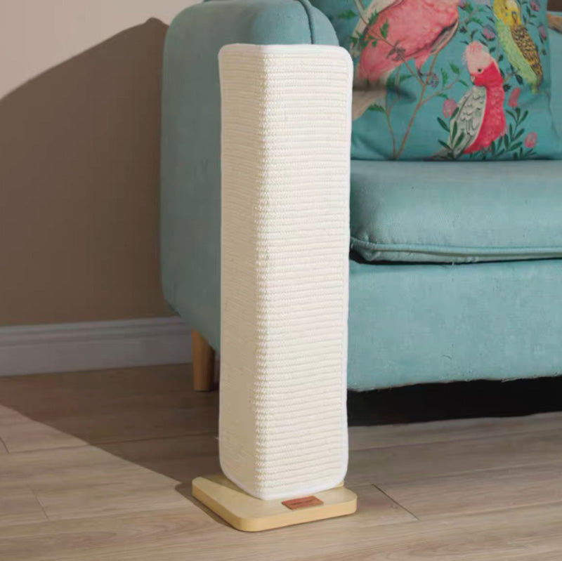 Sofa Corner Cat Scratcher (Brown / White)