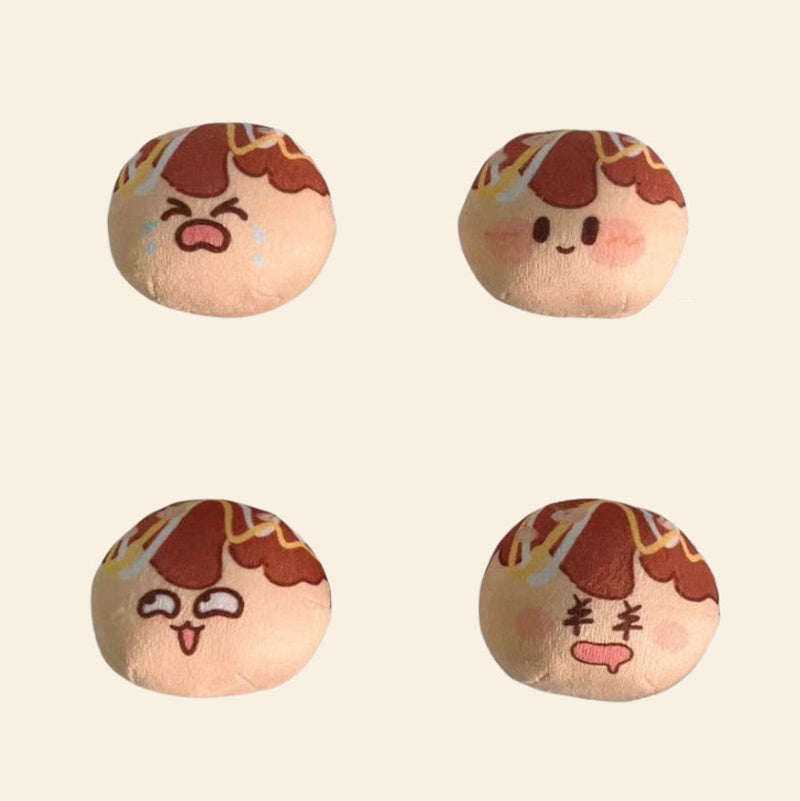 Takoyaki Squeaker Dog Toy