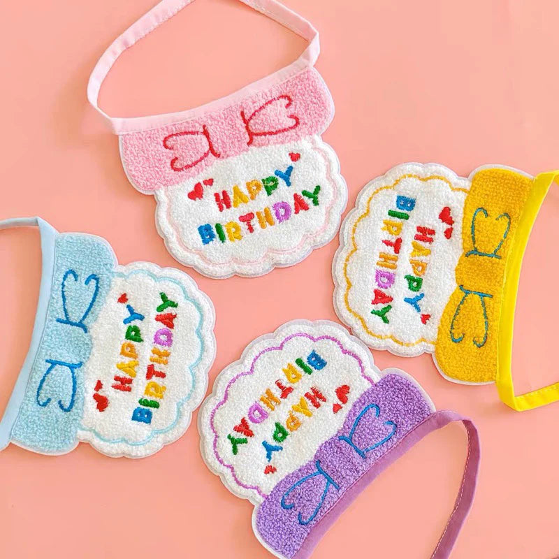 Birthday Party Hat & Bib Set (8 Colours)