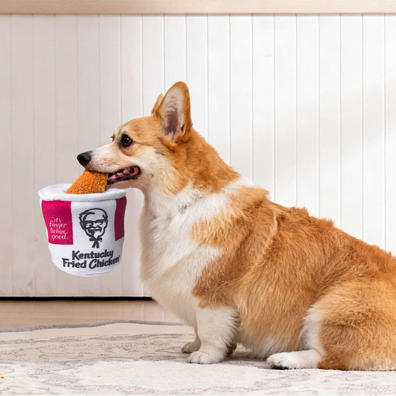 KFC Feast Nosework Plush and Latex Dog Toy