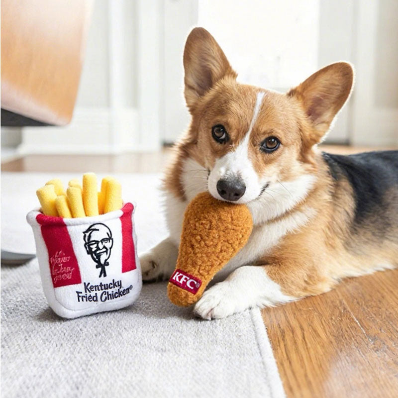 KFC Feast Nosework Plush and Latex Dog Toy