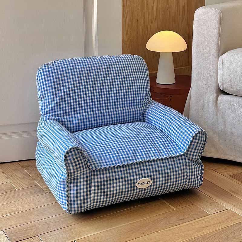Checkered Sofa Pet Bed (2 Colours)
