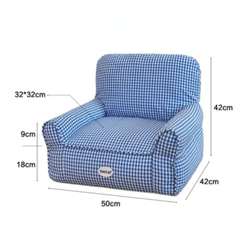 Checkered Sofa Pet Bed (2 Colours)