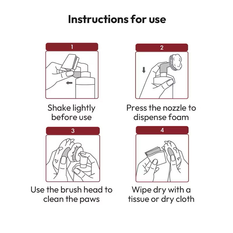 Paw Cleansing Foam For Dogs & Cats