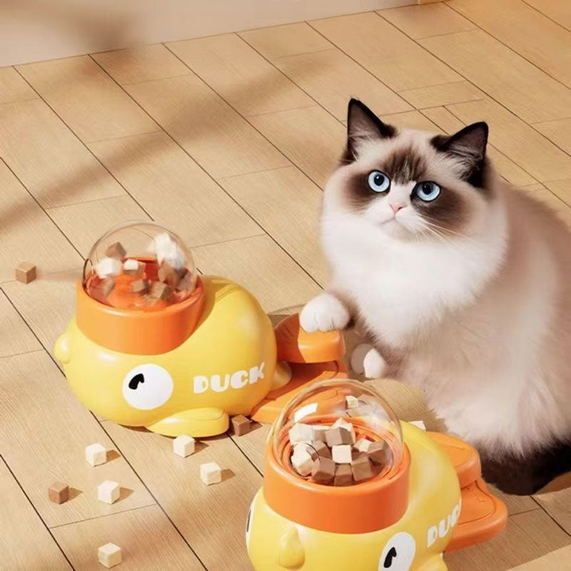 Duck Spinner Interactive 2-In-1 Feeder Toy