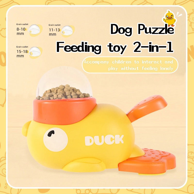 Duck Spinner Interactive 2-In-1 Feeder Toy