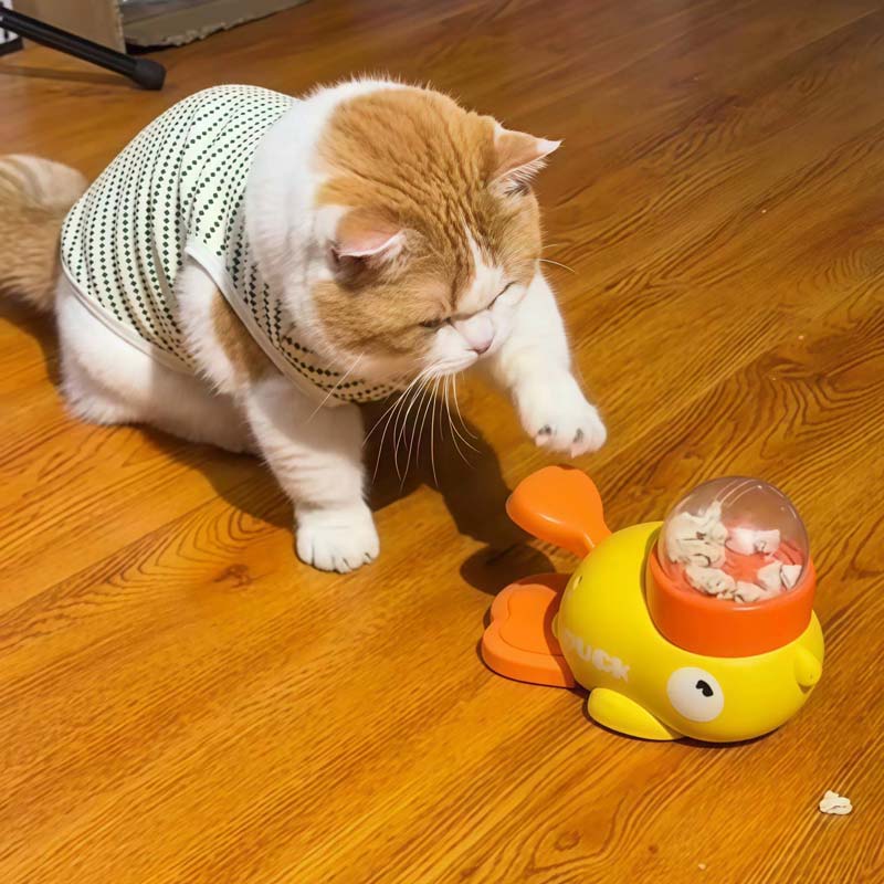 Duck Spinner Interactive 2-In-1 Feeder Toy