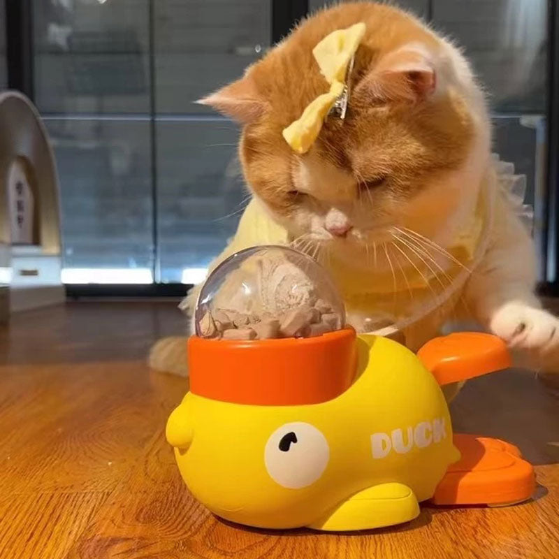 Duck Spinner Interactive 2-In-1 Feeder Toy