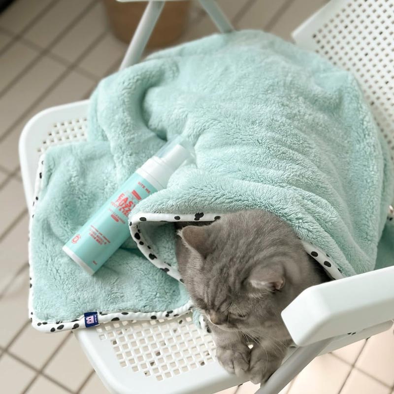 Bite Me x FINCA Dry Me Microfibre Pet Towel in Blue (2 Sizes)