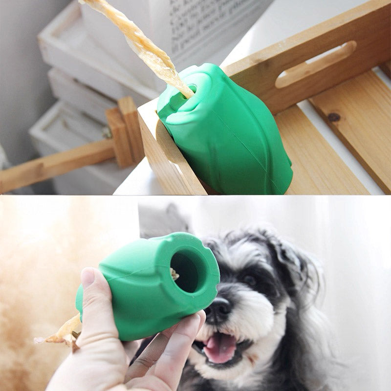 Chewtastic Geometrics Fillables Natural Rubber Enrichment Dog Toy (4 Types)