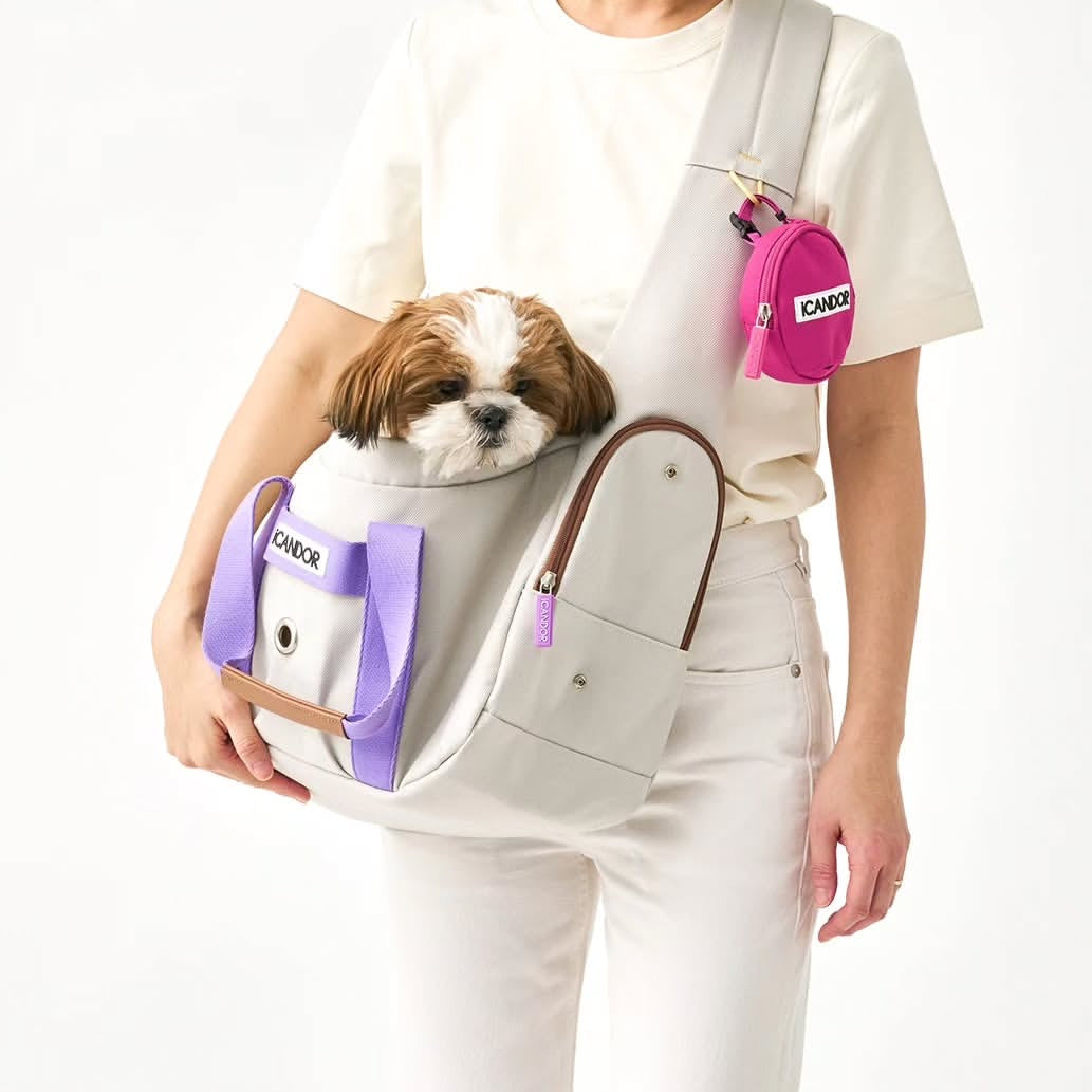 Peek-a-boo Pet Carrier - Plum Grey (2 Sizes)