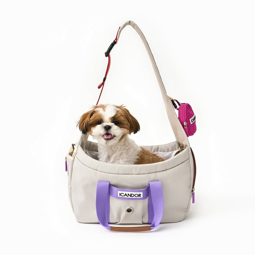 Peek-a-boo Pet Carrier - Plum Grey (2 Sizes)