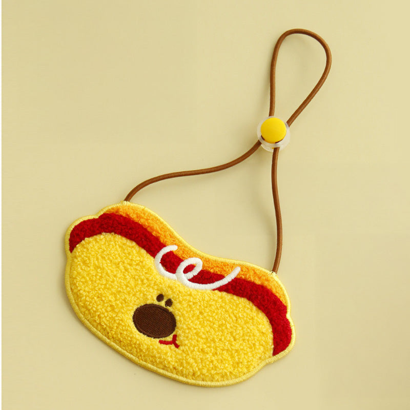 Hot Dog & Apple Duck Pet Bib