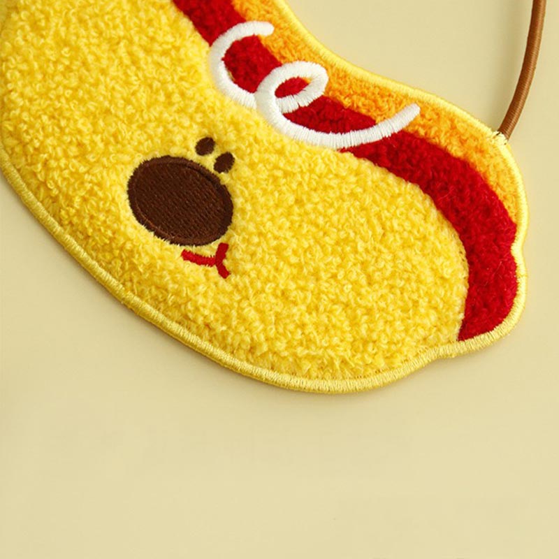 Hot Dog & Apple Duck Pet Bib