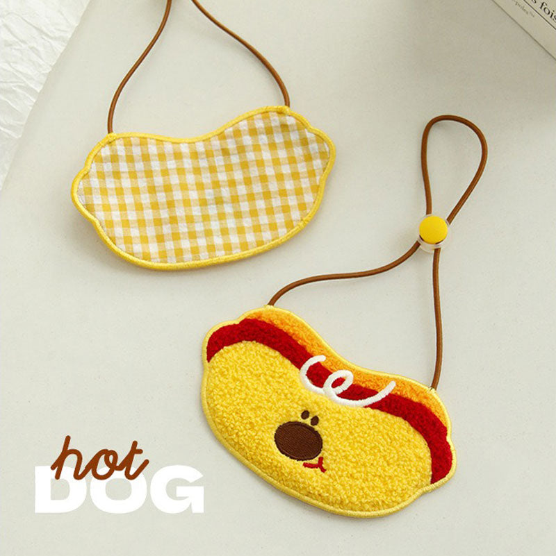 Hot Dog & Apple Duck Pet Bib