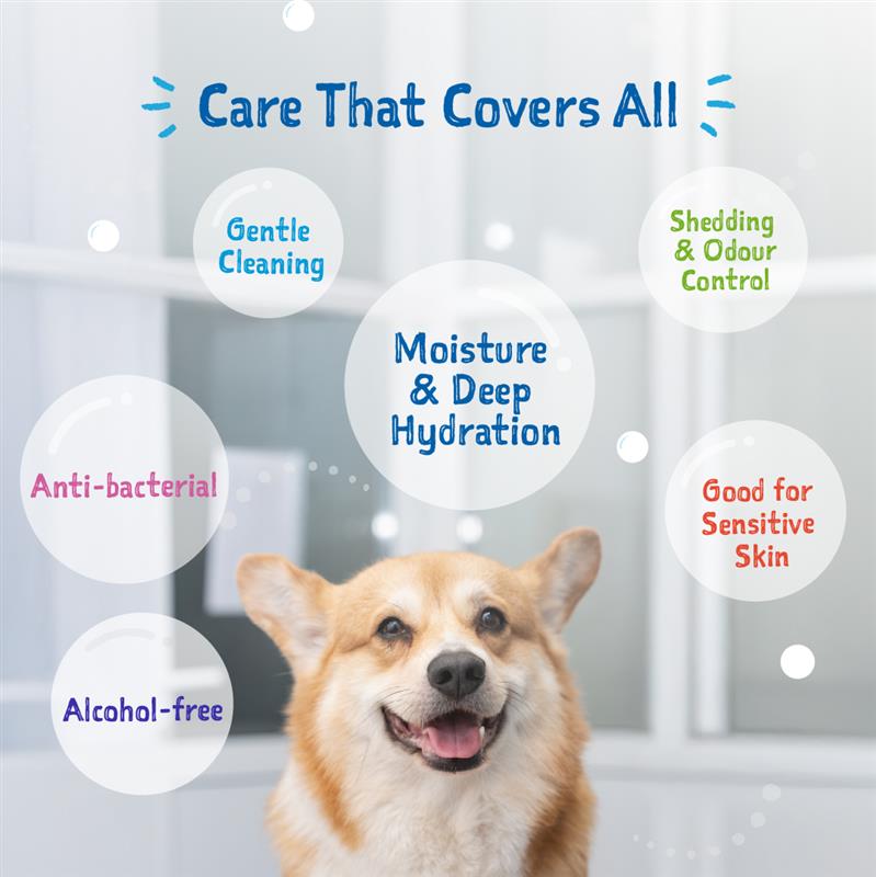 Clean-A-Dog Stress-Free Pet Grooming Gloves (Cherry Blossom)