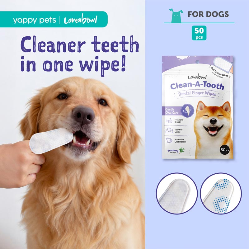 Clean-A-Tooth Dog Dental Cleaning Wipes (50 pcs)