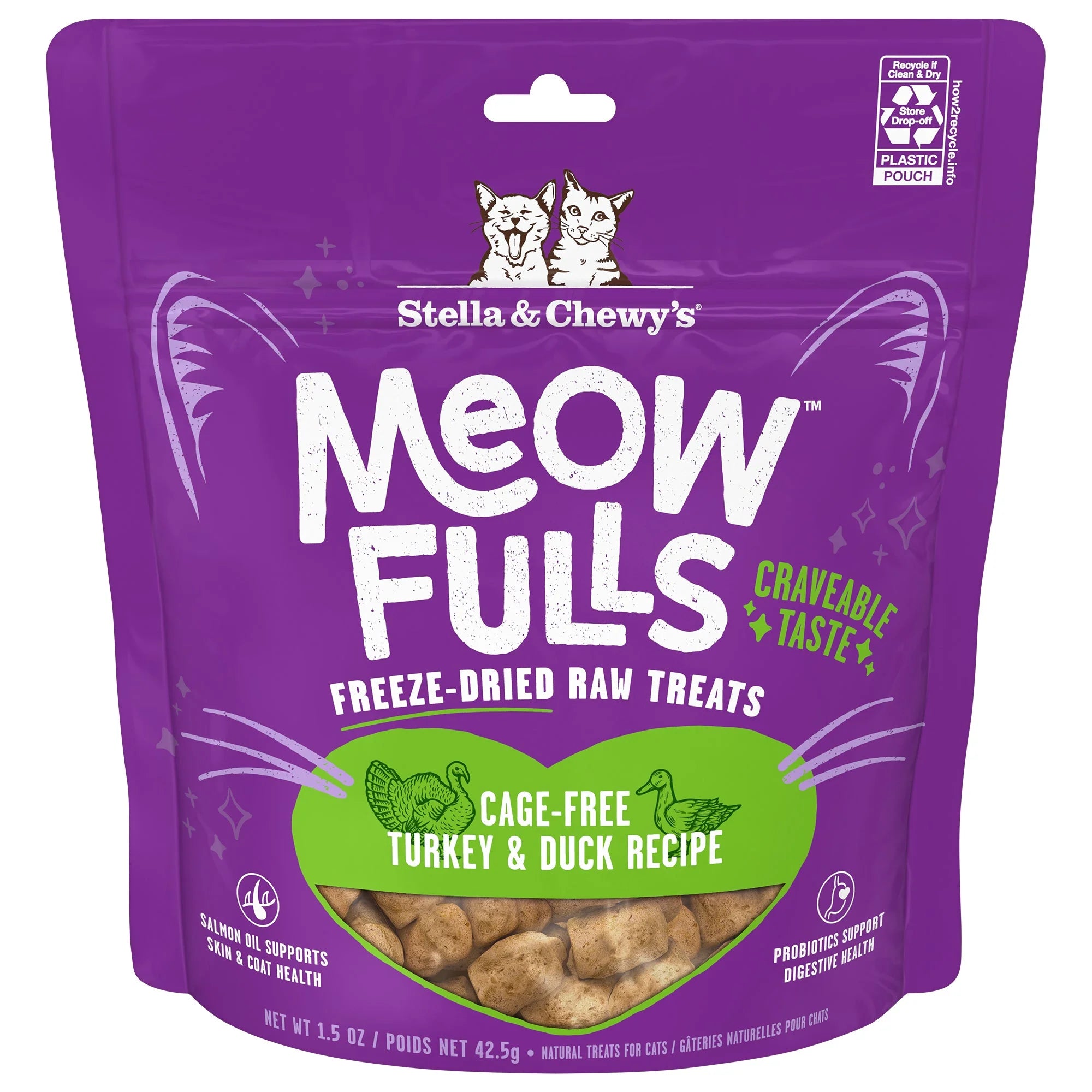 Meowfulls | Turkey & Duck Freeze Dried Cat Treats (1.5oz)