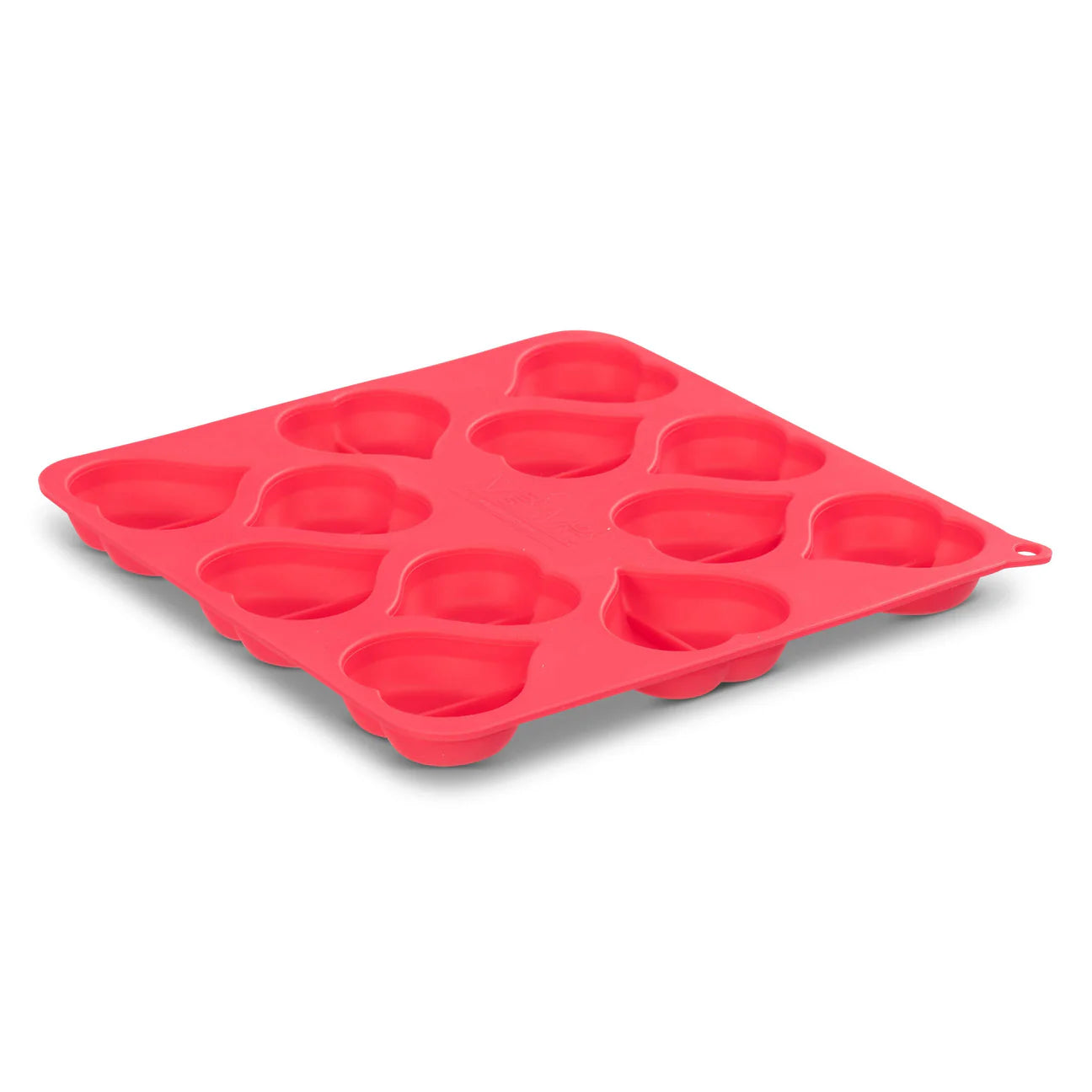 Heart Shape Silicone Bake and Freeze Dog Treat Maker Molds (Pack of 2)