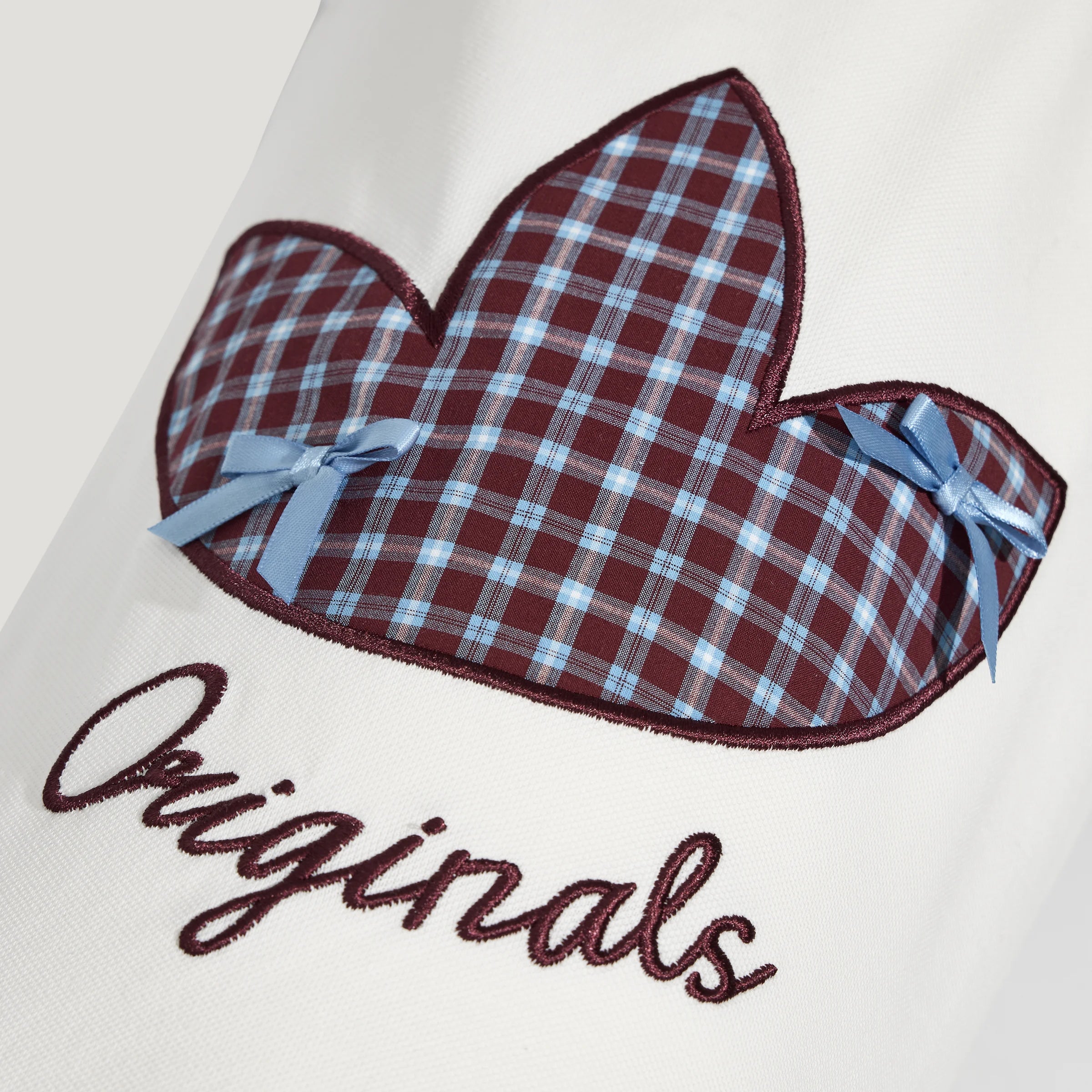 Adidas Plaid Short-Sleeved Pet Polo Shirt (White)