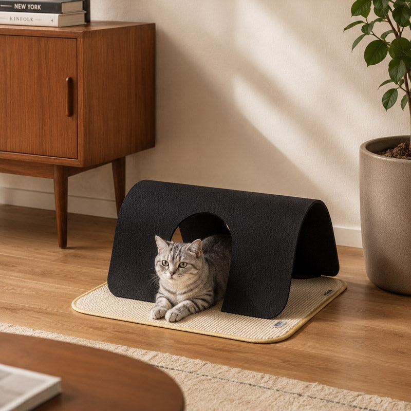 Modern Arch Cat Tunnel & Scratcher (2 Colours)