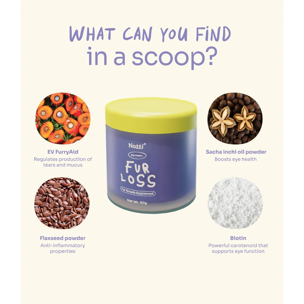 Notti "But I Have Fur Loss" Fur Growth Supplement (90g)