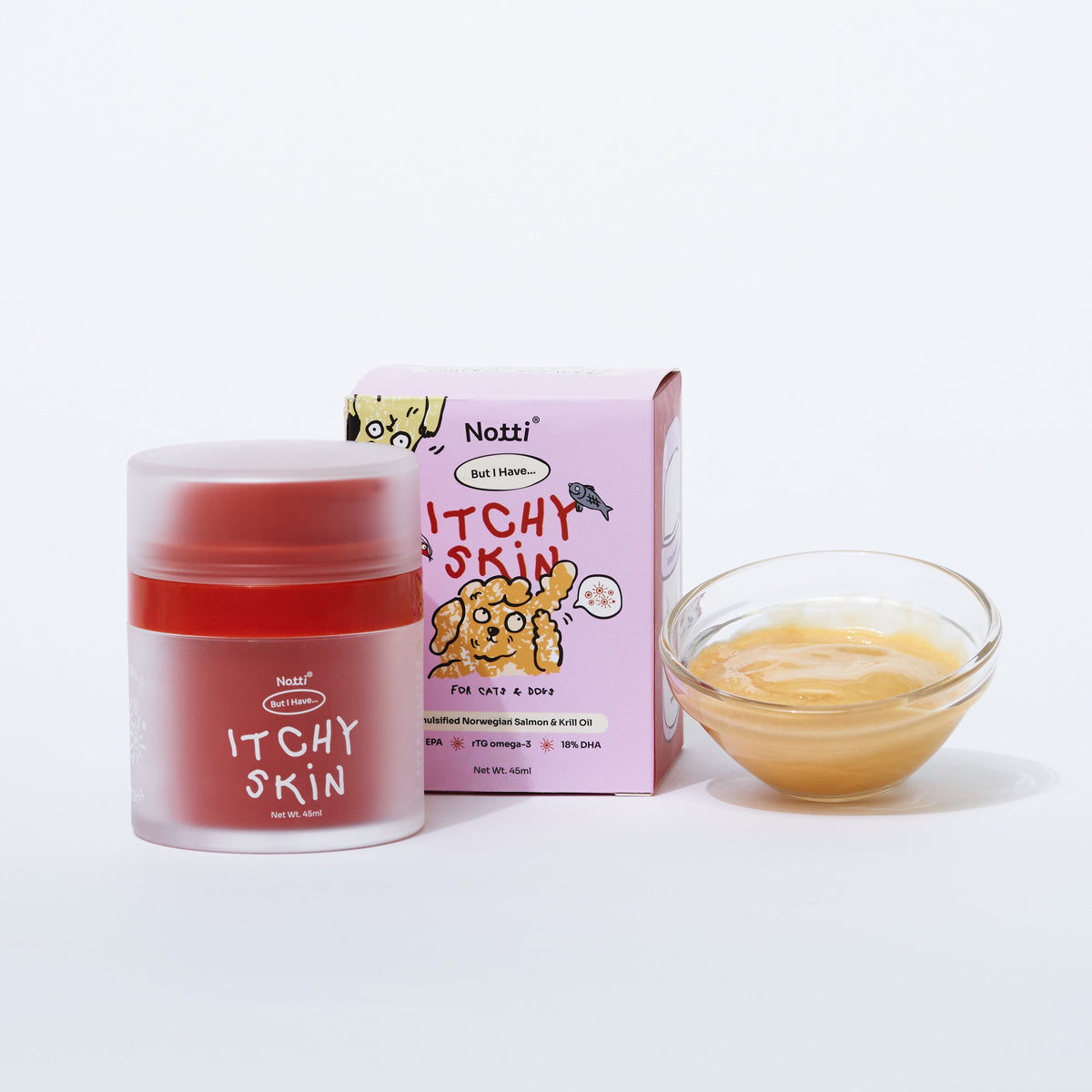 Notti "But I Have Itchy Skin" Emulsified Norwegian Salmon & Krill Oil (45ml)