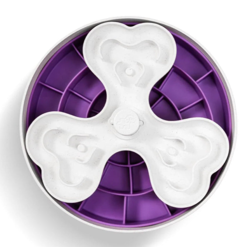 Puzzle Feeder™ Purple Swirl for Large Dogs