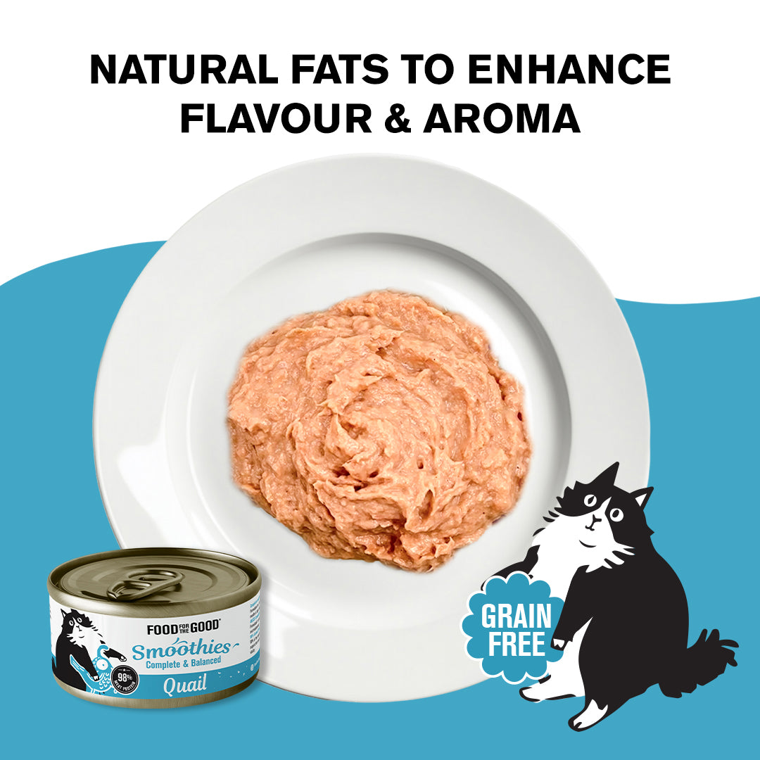 Food For The Good Smoothies | Quail Cat Canned Food (80g)