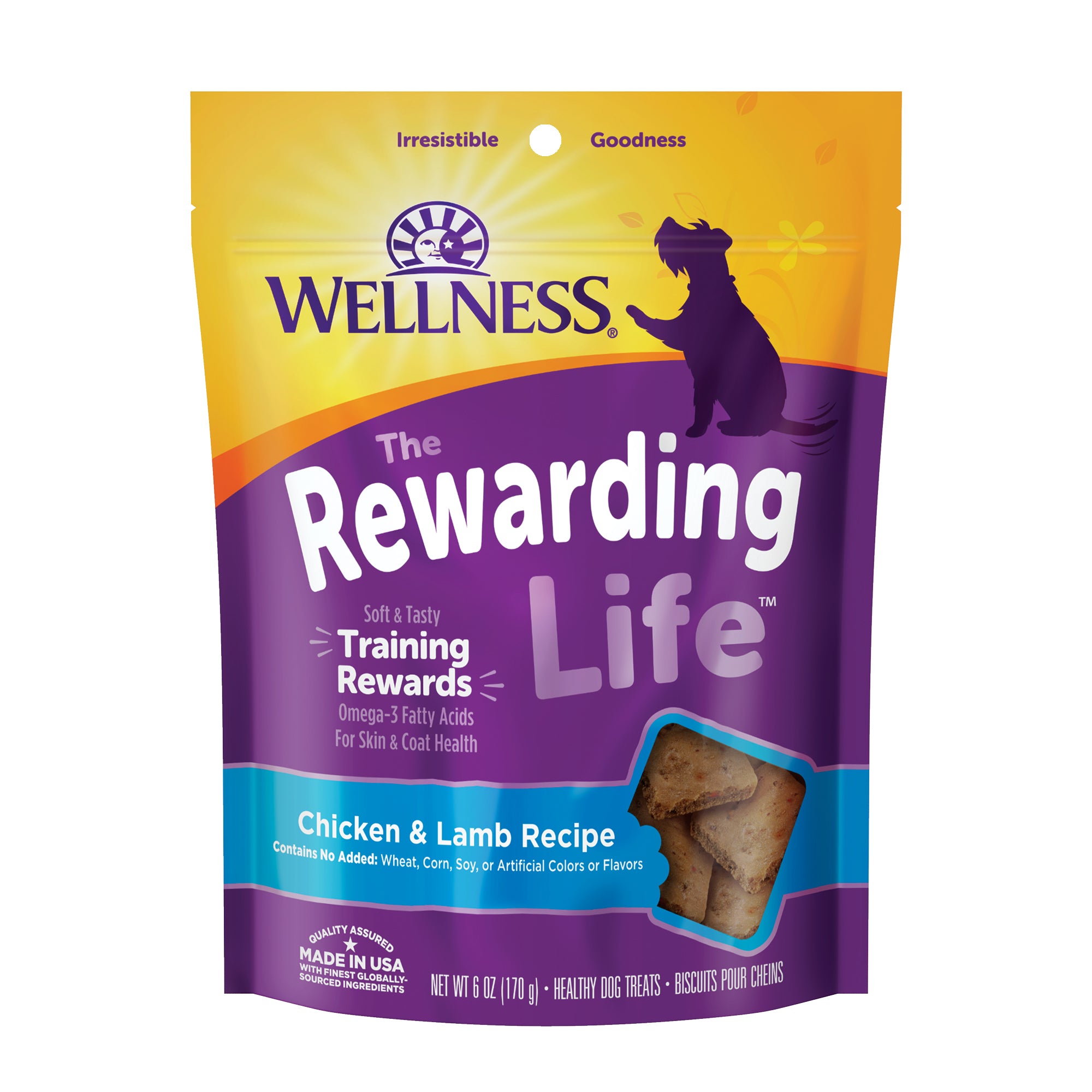 Wellness Rewarding Life Chicken & Lamb Grain Free Dog Treats (6oz)