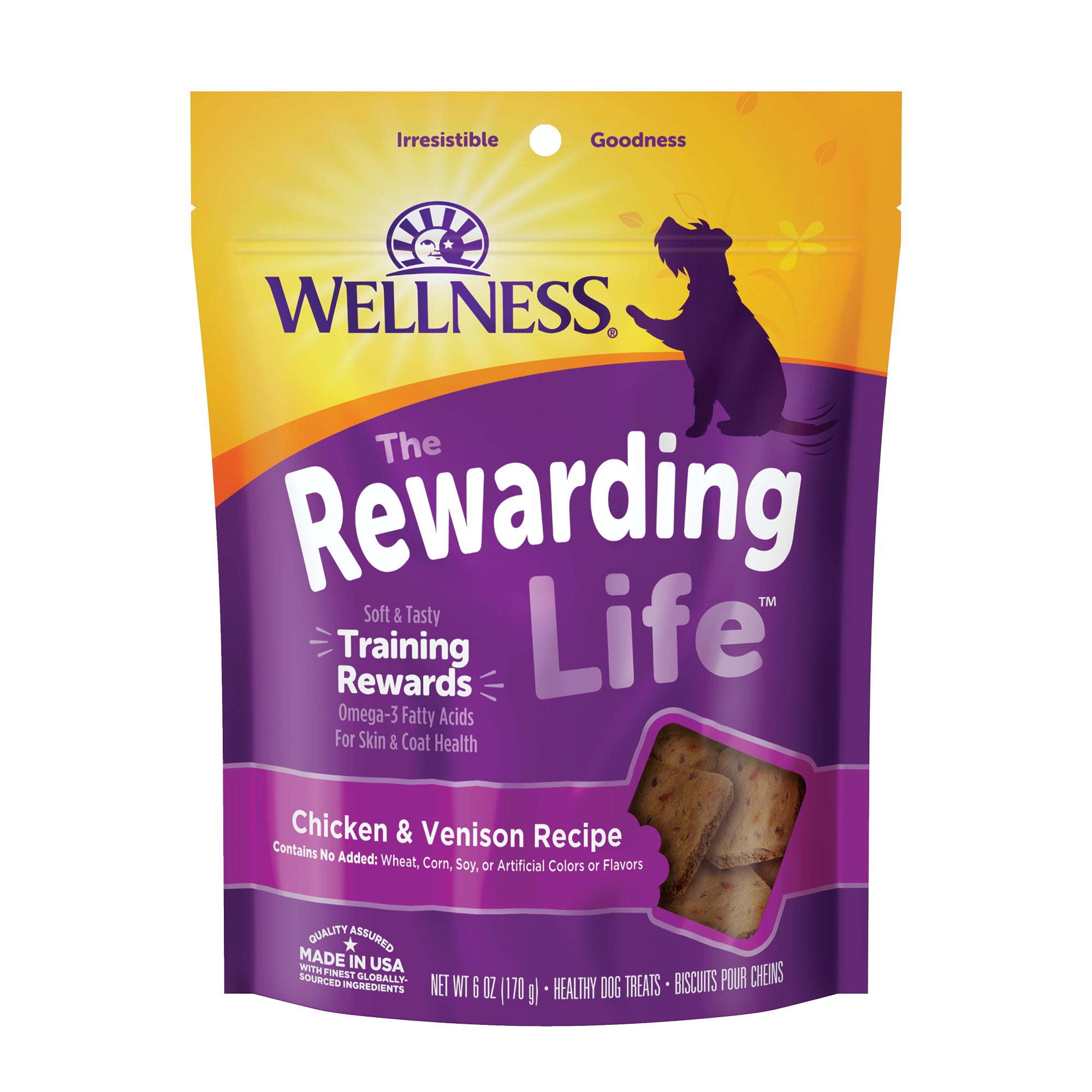 Wellness Rewarding Life Chicken & Venison Grain Free Dog Treats (6oz)