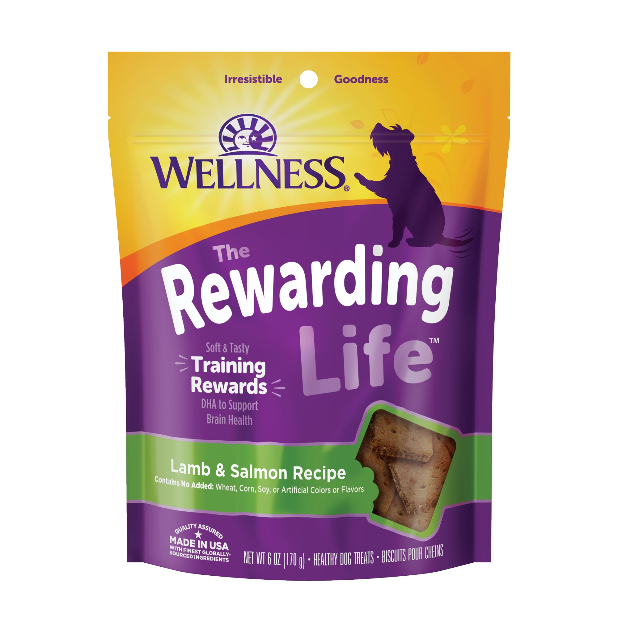Wellness Rewarding Life Lamb & Salmon Grain Free Dog Treats (6oz)