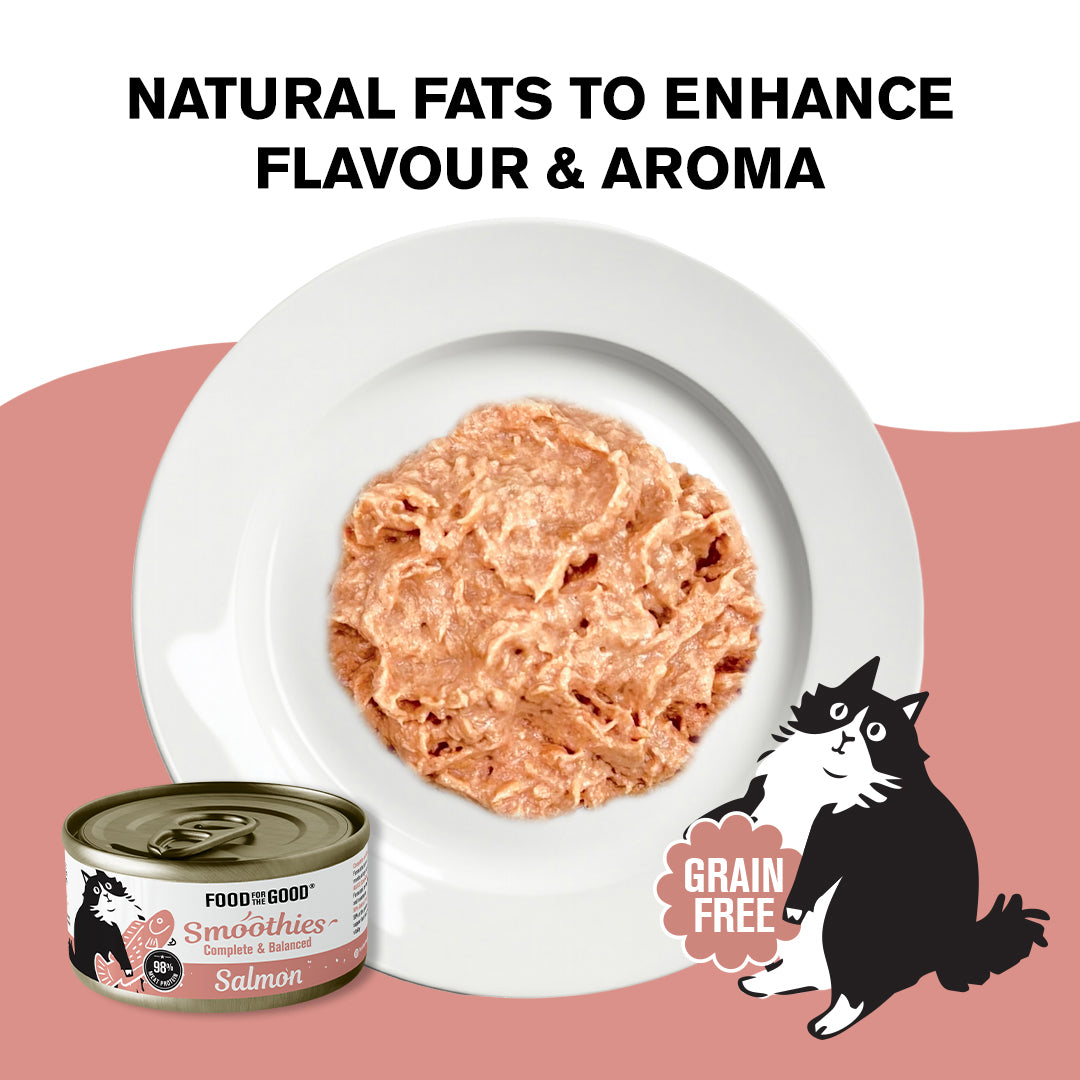 Food For The Good Smoothies | Salmon Cat Canned Food (80g)