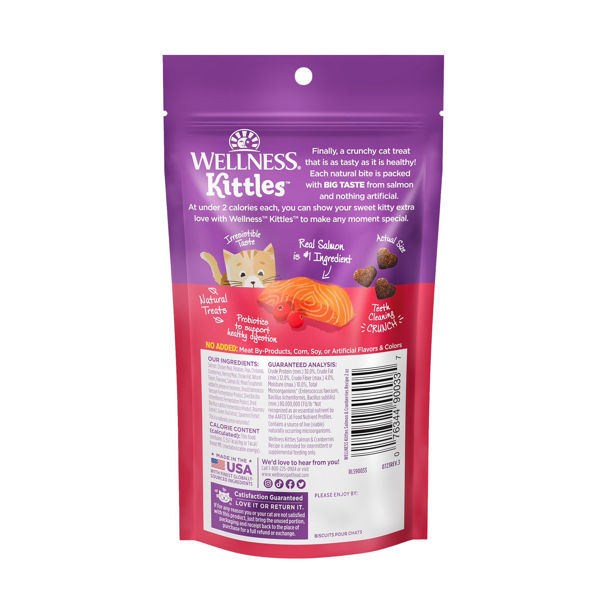 Kittles Salmon & Cranberries Cat Treats (2oz)