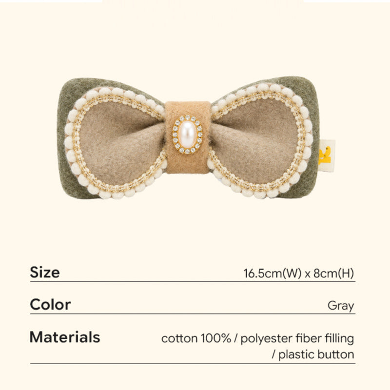 Winter Night Pet Collar Clip (Bow)