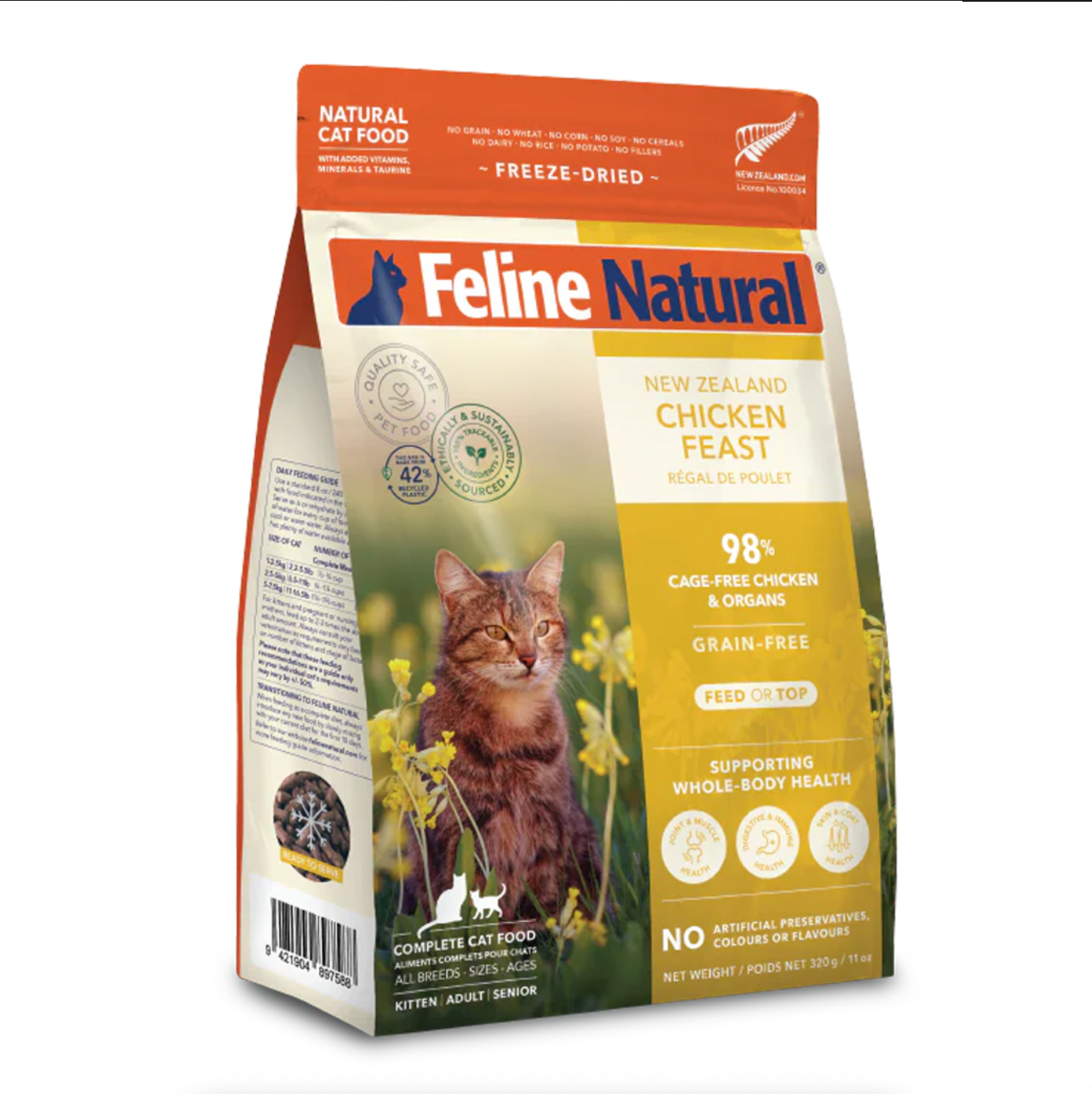 Feline Freeze Dried Chicken Feast Cat Food (320g)