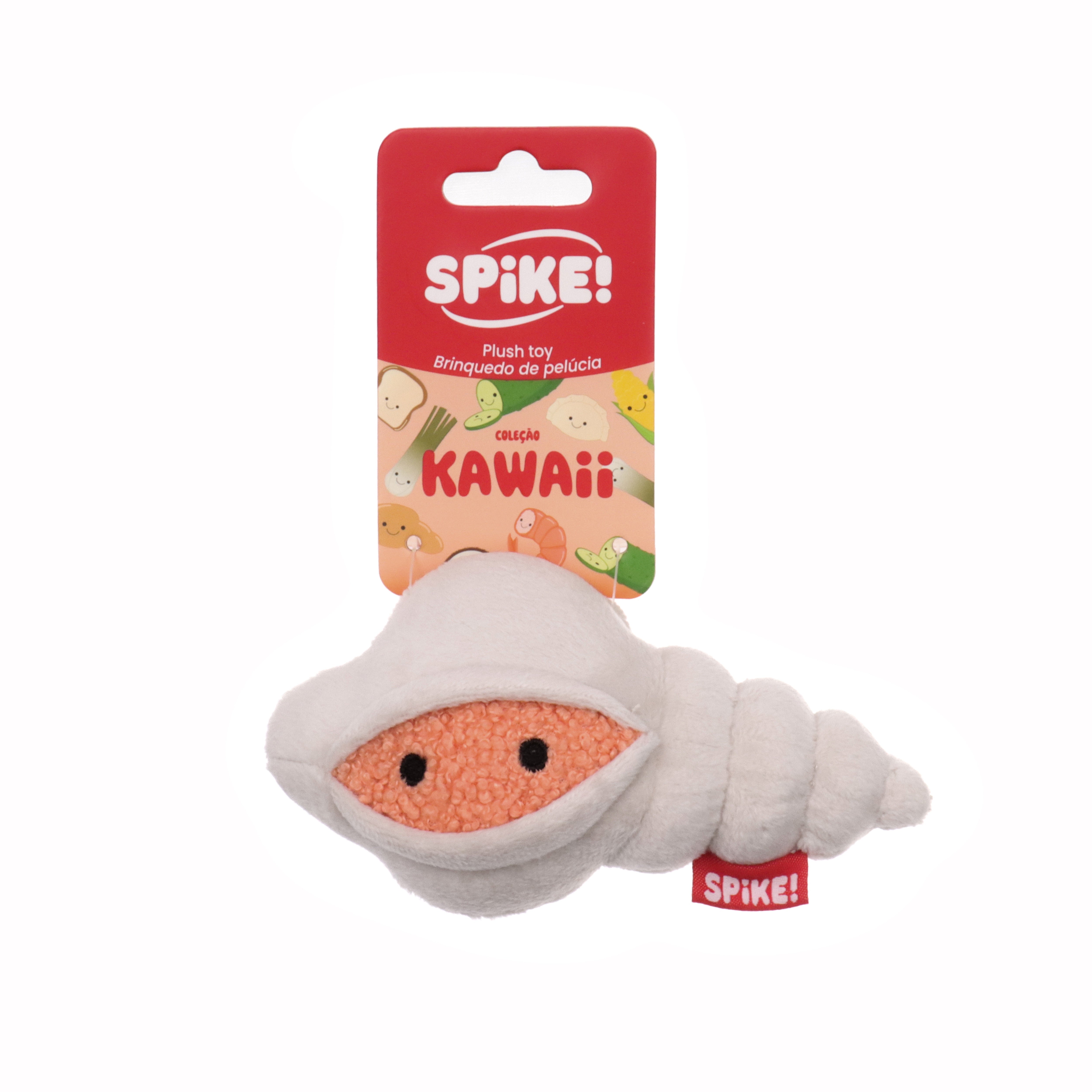 Spike! Kawaii Plush Shell Dog Toy