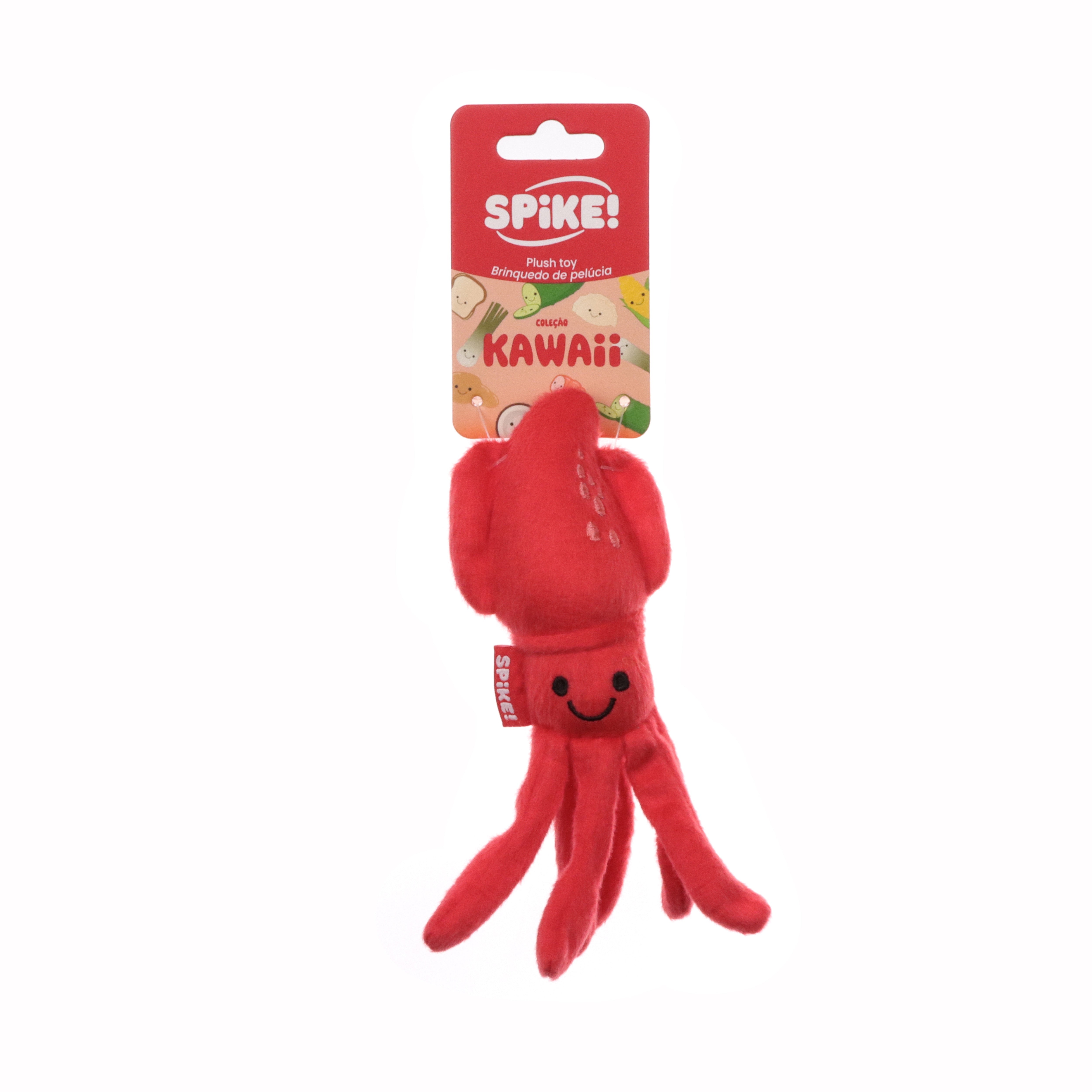Spike! Kawaii Plush Squid Dog Toy