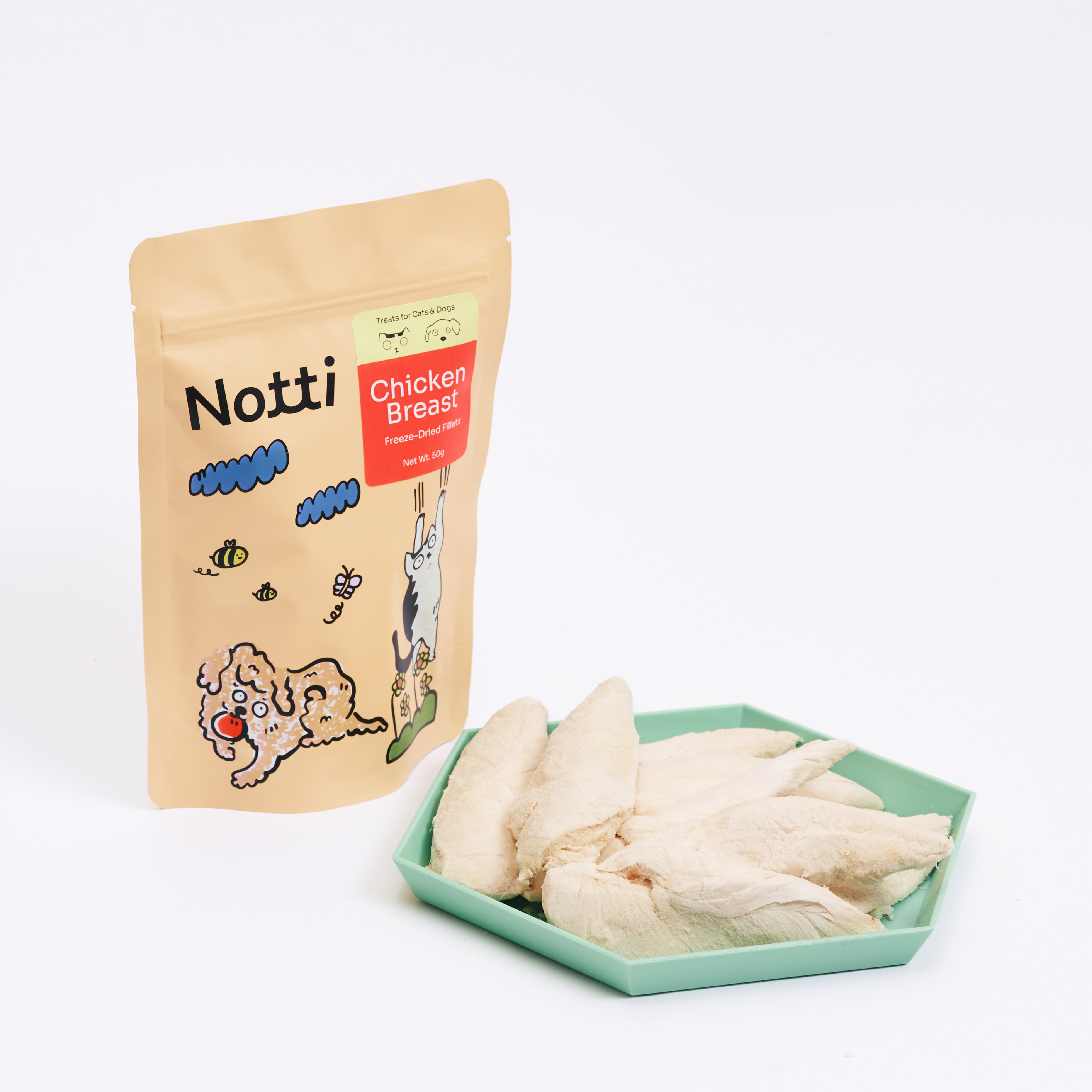 Notti Chicken Breast Freeze-Dried Fillet For Dog & Cat (50g)