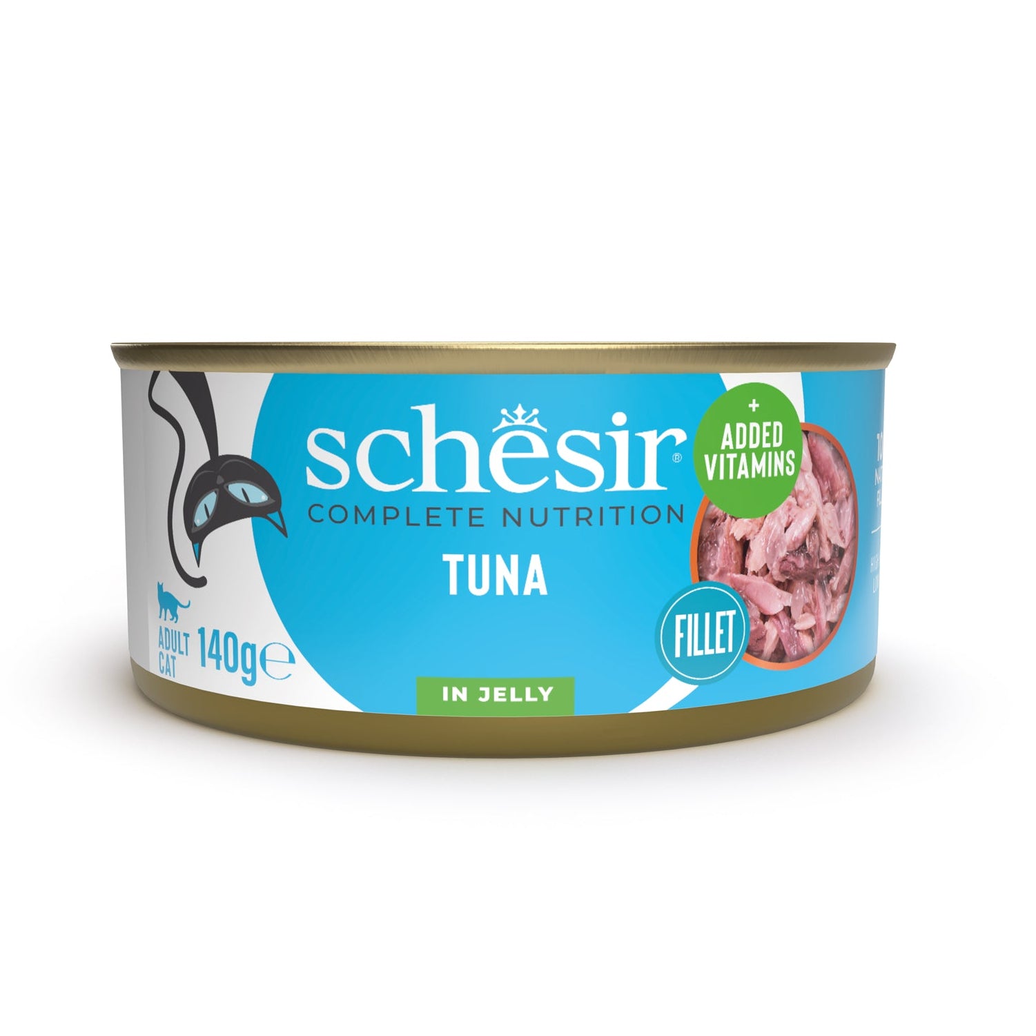 Schesir Tuna In Jelly Adult Canned Cat Food (140g)