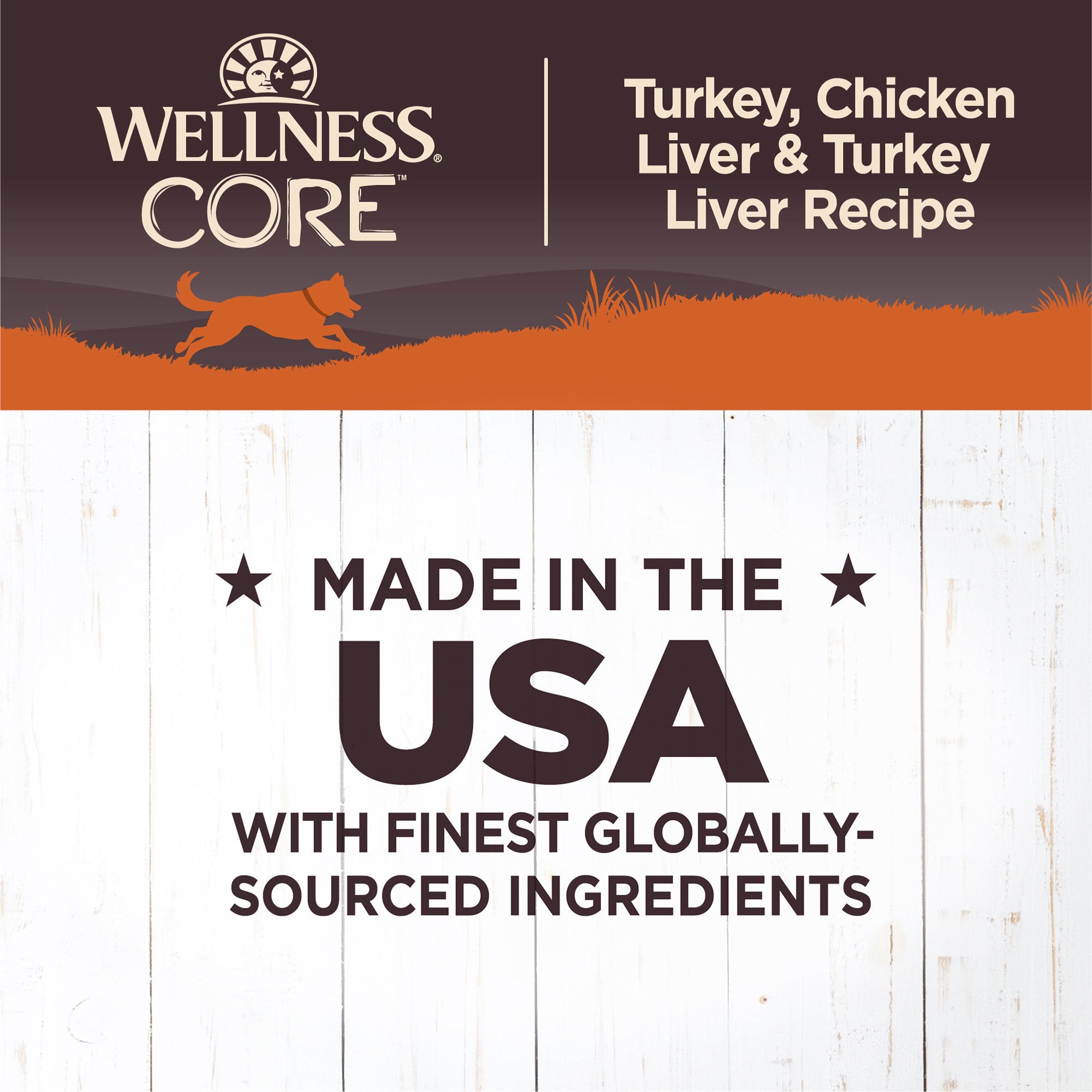 Wellness CORE Grain-Free Turkey, Chicken Liver & Turkey Liver Canned Wet Dog Food (12.5oz)