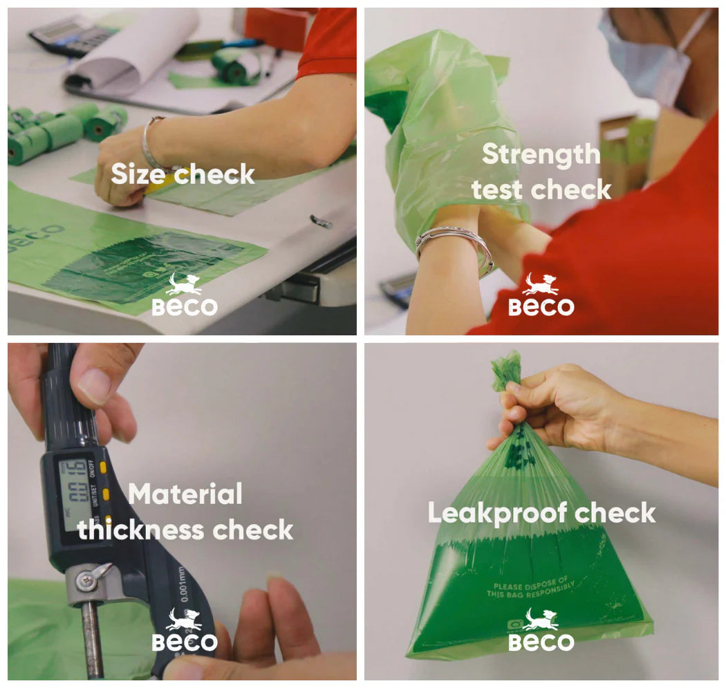 Beco Poop Bags With Handles – Leak-Proof, 100% Recycled Plastic (Unscented)